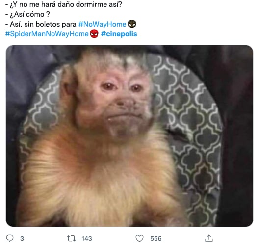 Memes de la caída de Cinépolis y Cinemex  tras la preventa de 'Spider-Man: No Way Home'