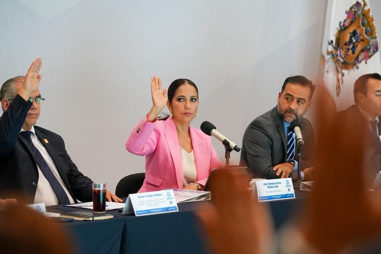 Libia Dennise encabeza la 3ra Sesión Ordinaria del Consejo Estatal de Seguridad Pública.