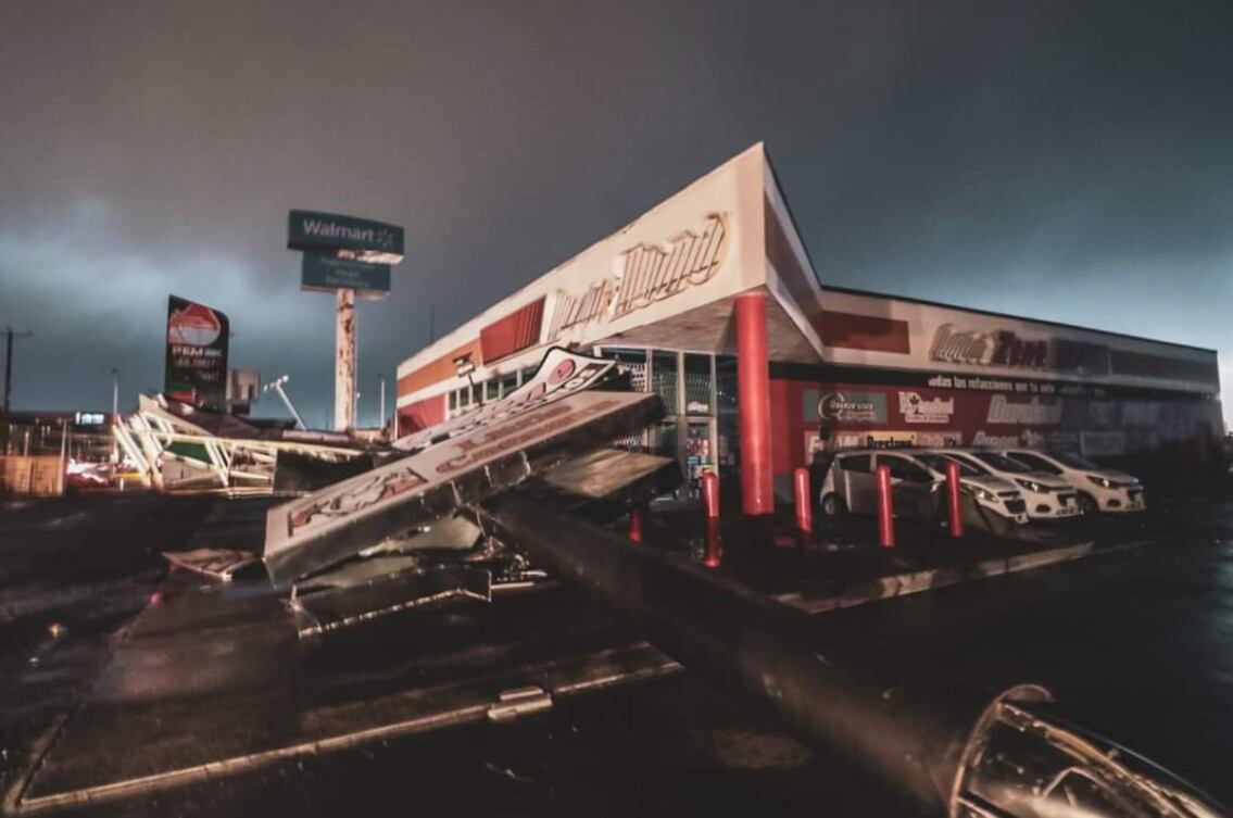 Daños de la tormenta en Tamaulipas