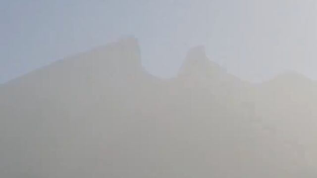 El Cerro de la Silla en Monterrey no se ve debido a los niveles extremadamente malos de contaminación
