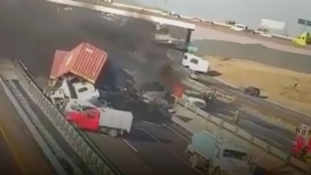 Accidente vial a la altura del Parque Industrial Querétaro deja una persona muerta