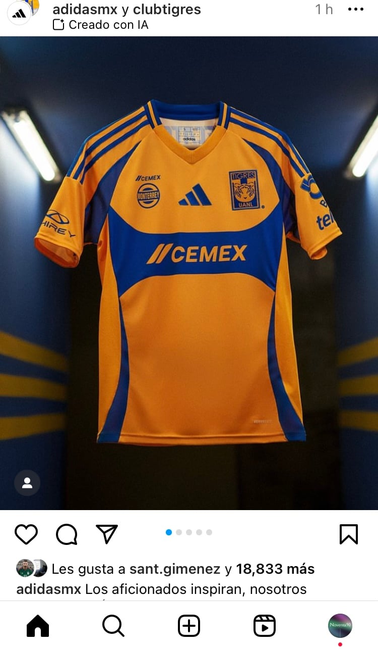 Guiño de Santi Giménez a los Tigres