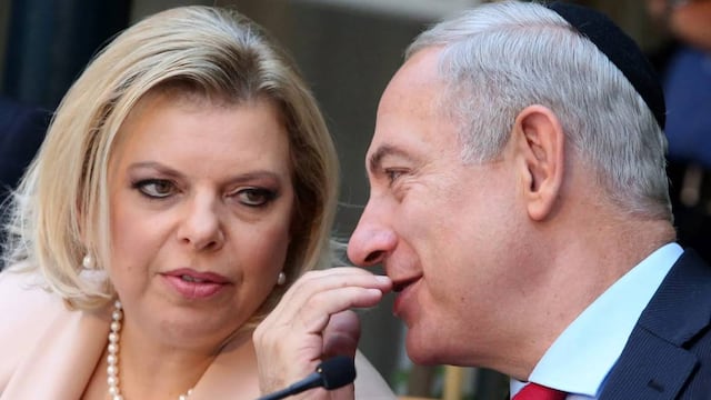 Benjamín Netanyahu y su esposa Sara Ben-Artzi