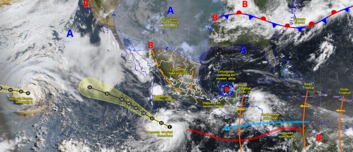 Trayectoria de Genevieve: podría evolucionar a huracán categoría 4 y afectar a México