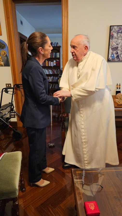 Claudia Sheinbaum papa Francisco