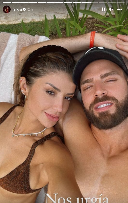 Ferka y Jorge Losa demuestran su amor en la playa