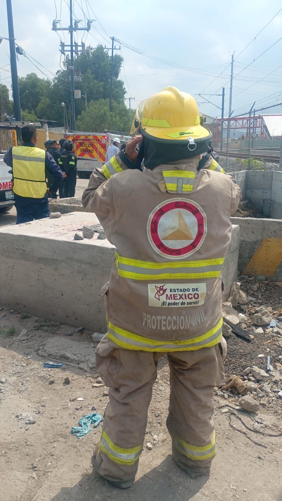 Fuga de gas en Tren Suburbano