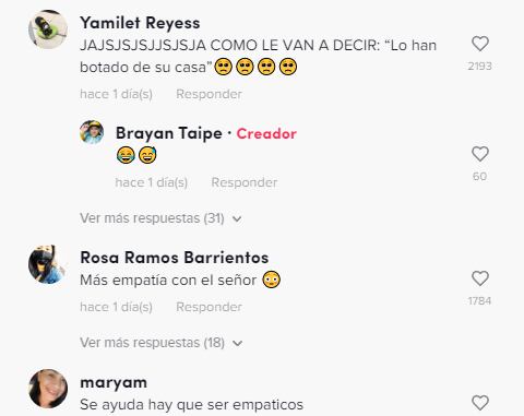 Reacción al hombre que intenta subirse al camión con su colchón