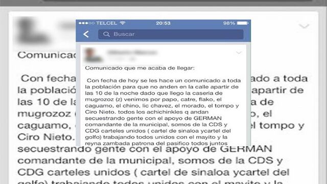 Advierten por Facebook en NL: ‘vamos a torturar y matar a toda la basura de Z’