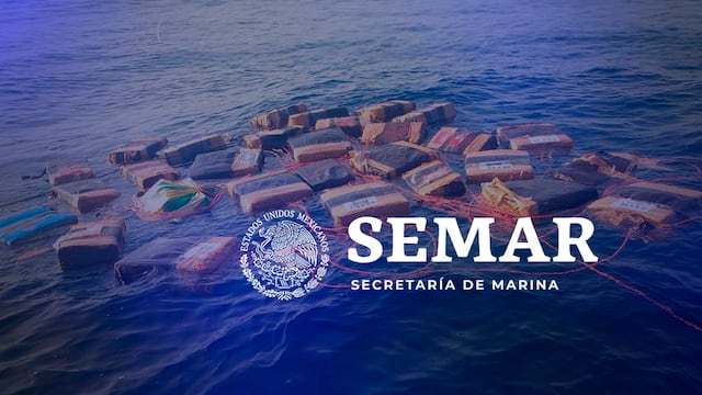 Semar asegura más de dos toneladas de cocaína en el Golfo de Tehuantepec