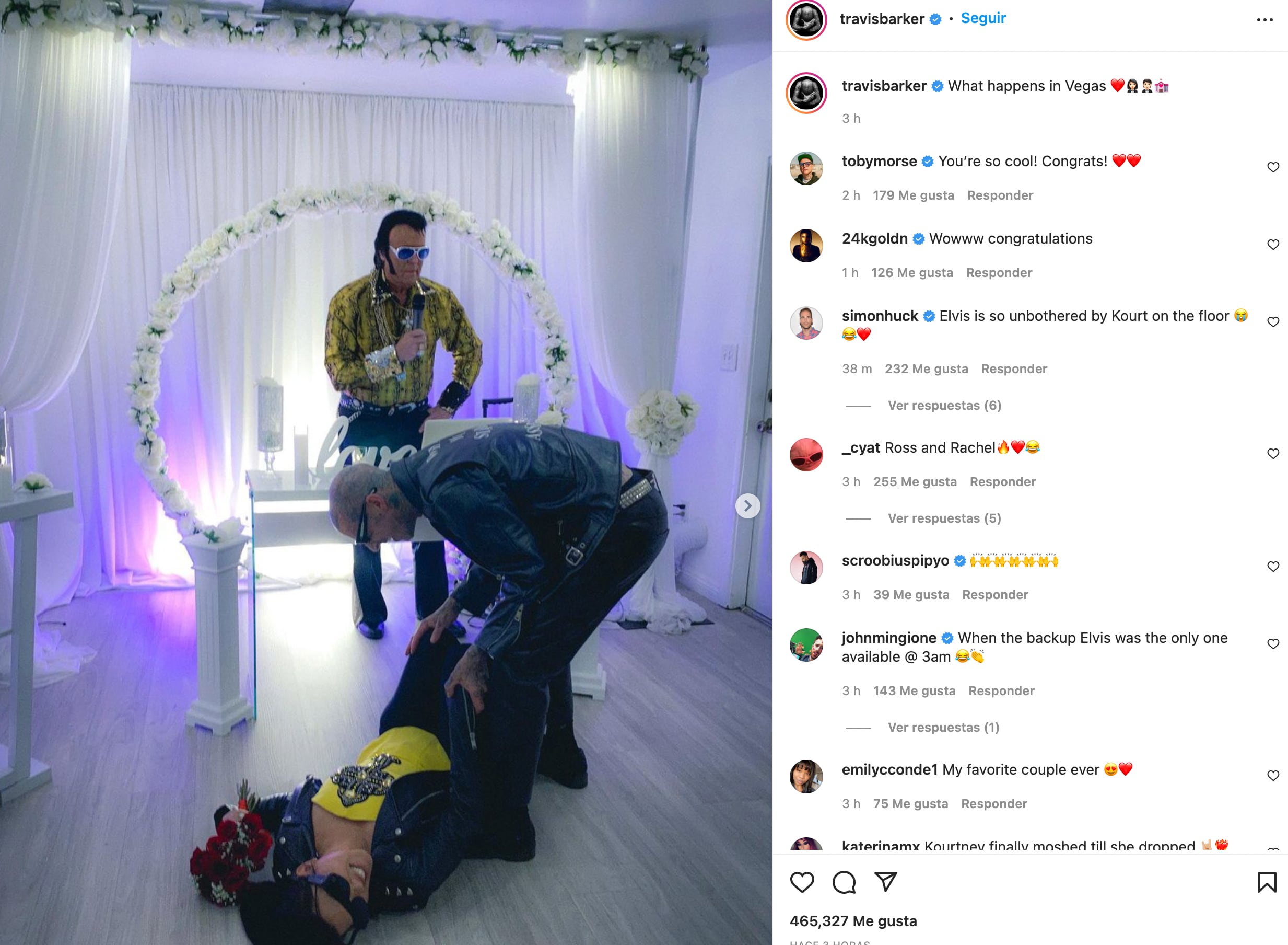 Kourtney Kardashian y Travis Barker