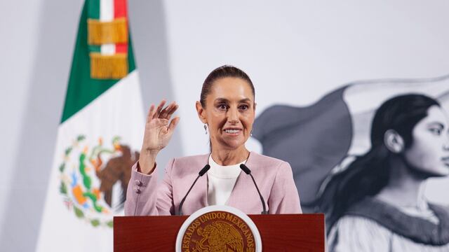 Claudia Sheinbaum en la conferencia mañanera del 10 de abril