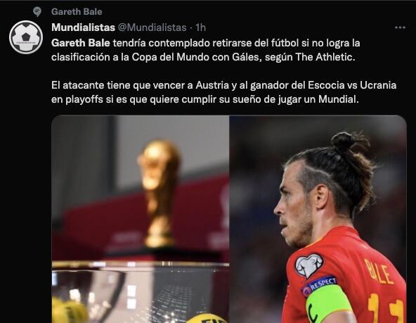 Gareth Bale piensa en el retiro