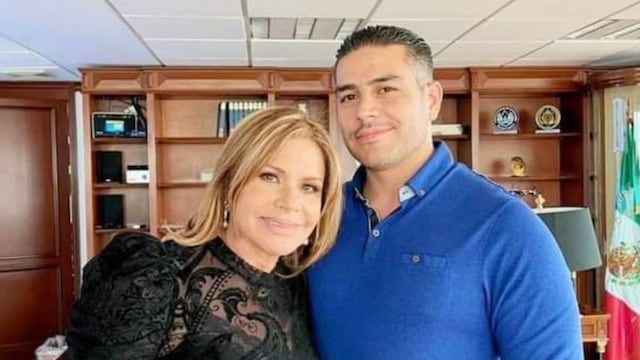 María Sorté y su hijo, Omar García Harfuch