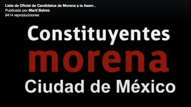Aspirantes de Morena