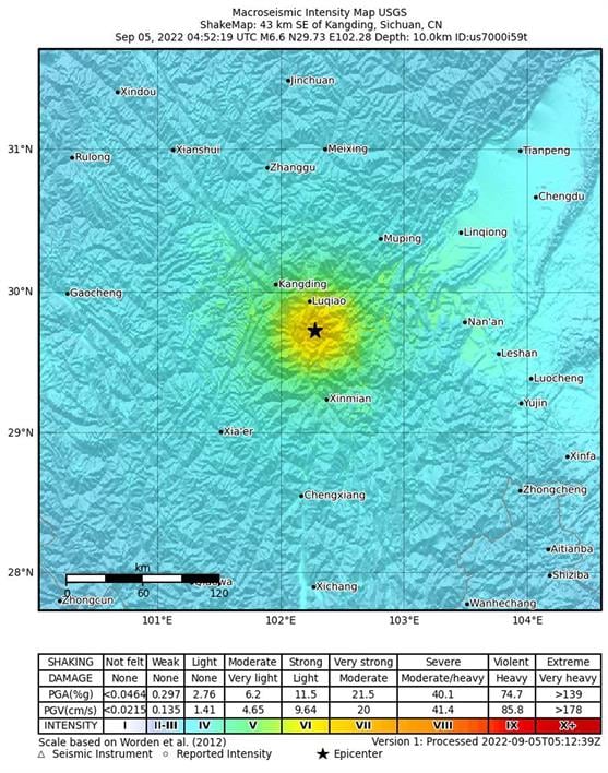 Sismo sacude a China y hay más de 20 muertos