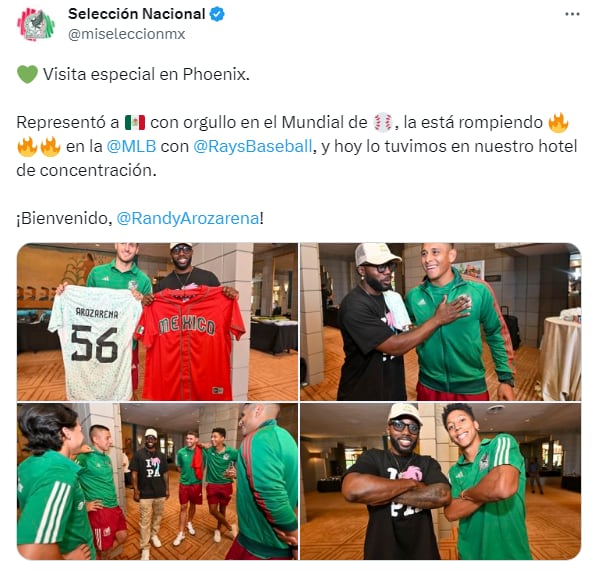 Randy Arozarena y el Tri