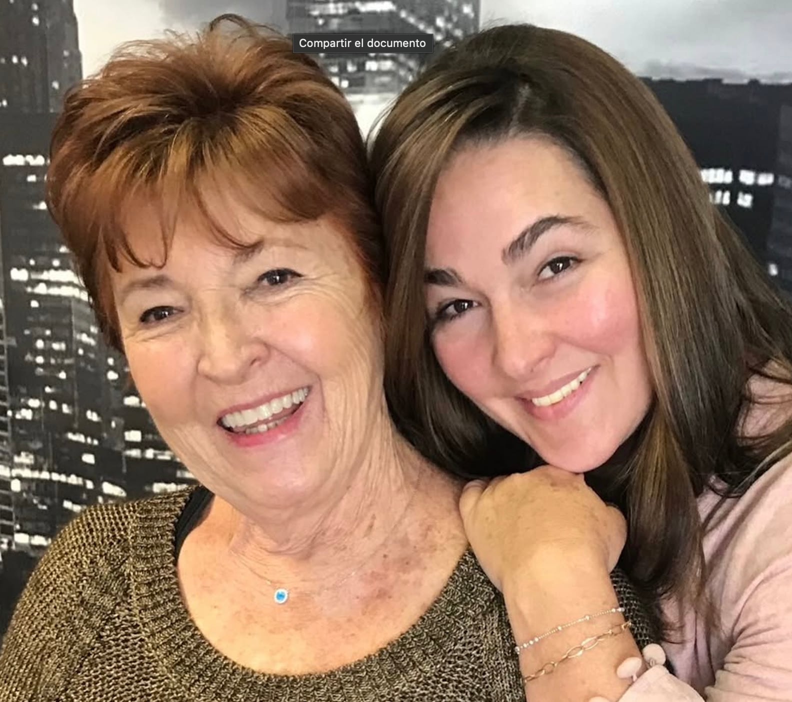 Eugenia Cauduro y su mamá