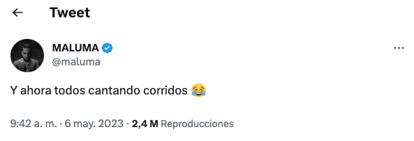Maluma lanza crítica contra quienes cantan corridos