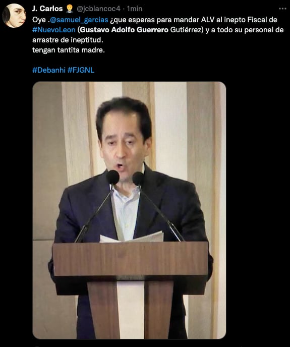 Usuarios piden destitución de fiscal del Nuevo León por caso Debanhi