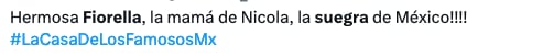 Usuarios llaman a la mamá de Nicola Porcella, la suegra de México.