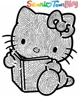 Estas son plantillas con actividades sencillas de Hello Kitty