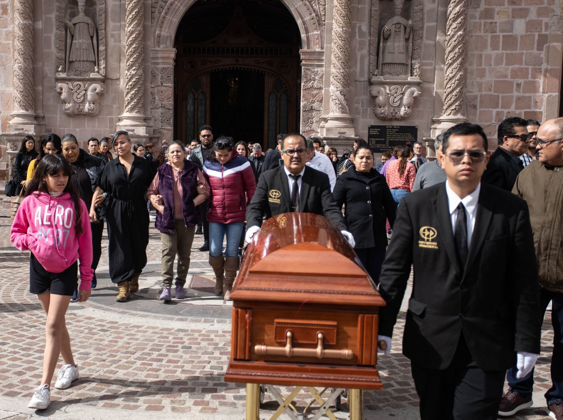 Misa de cuerpo presente de magistrade Jesús Ociel Baena Saucedo y Dorian Daniel Nieves Herrera