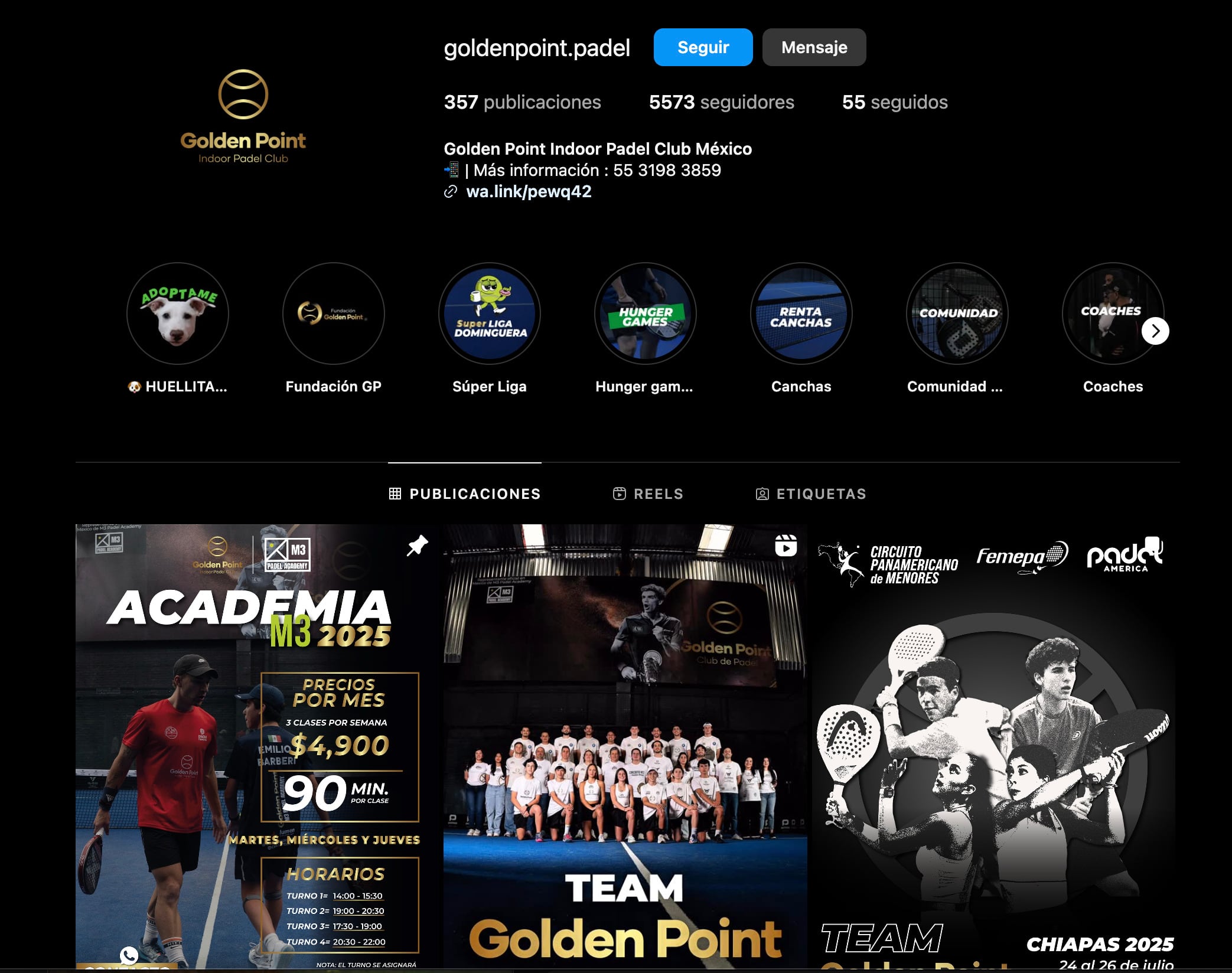Golden Point, academia de padel de Germán Mondragón
