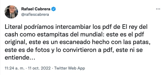 Memes por la filtración del libro ‘El Rey del Cash’ en Twitter