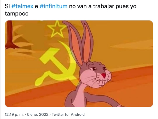 Meme de la caída de Infinitum de Telmex