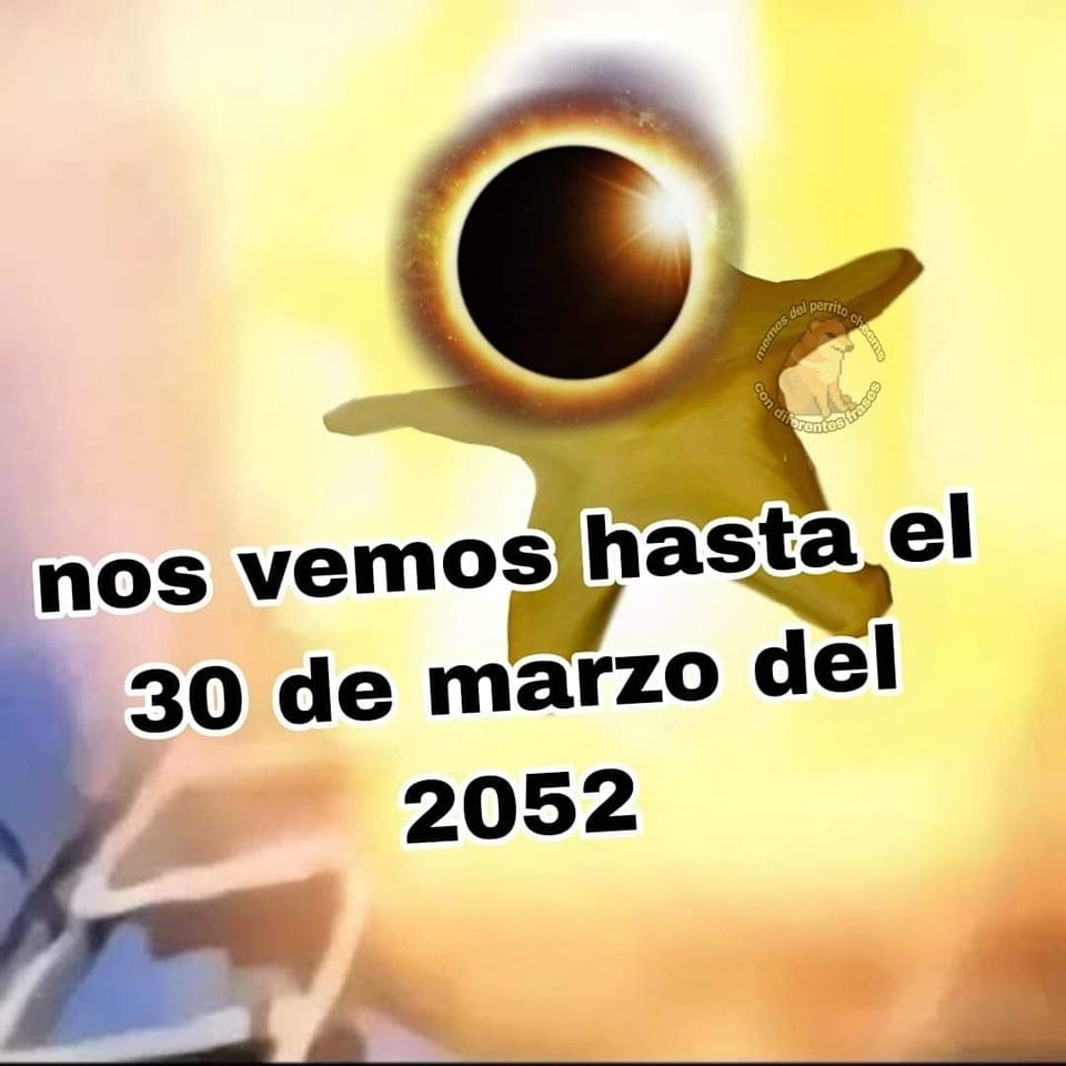 Memes del eclipse solar 2024 en México
