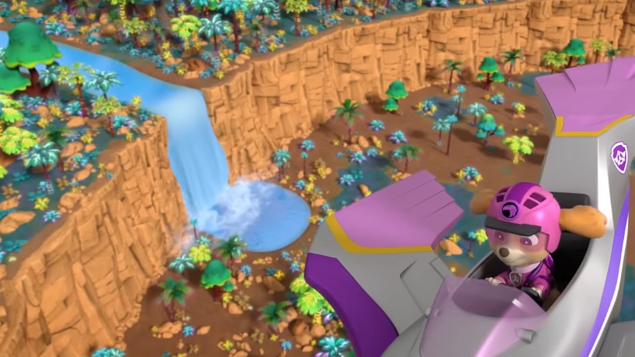 Paw Patrol rescata a dinosaurios