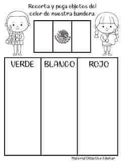 Dibujos patrios del 15 de septiembre para colorear