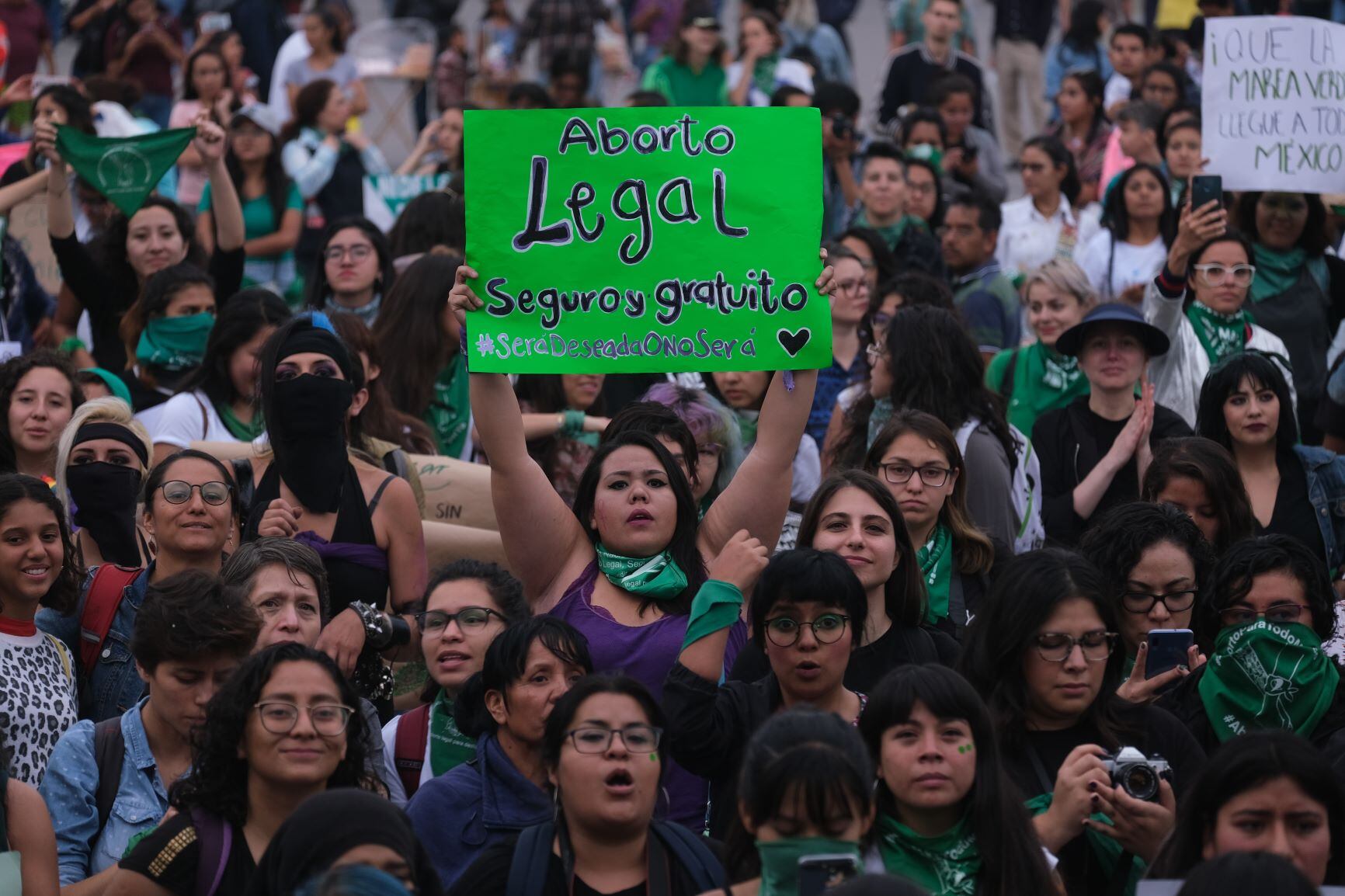 Marcha por la despenalización del aborto en México 2019.