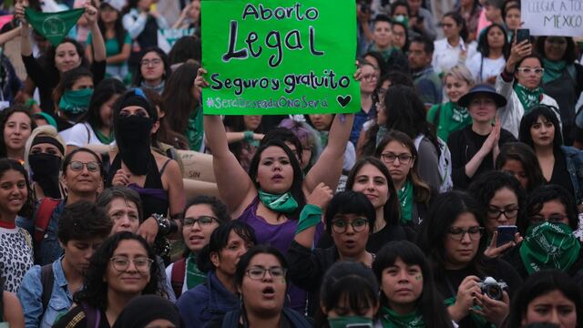 Marcha por la despenalización del aborto en México 2019.