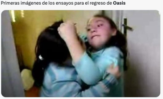 Memes de la reunión de Oasis 2024