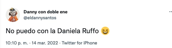 Novio de Daniela Rodrice se burla de ella.
