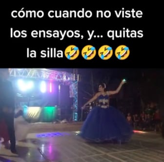 Quinceañera sorprendida