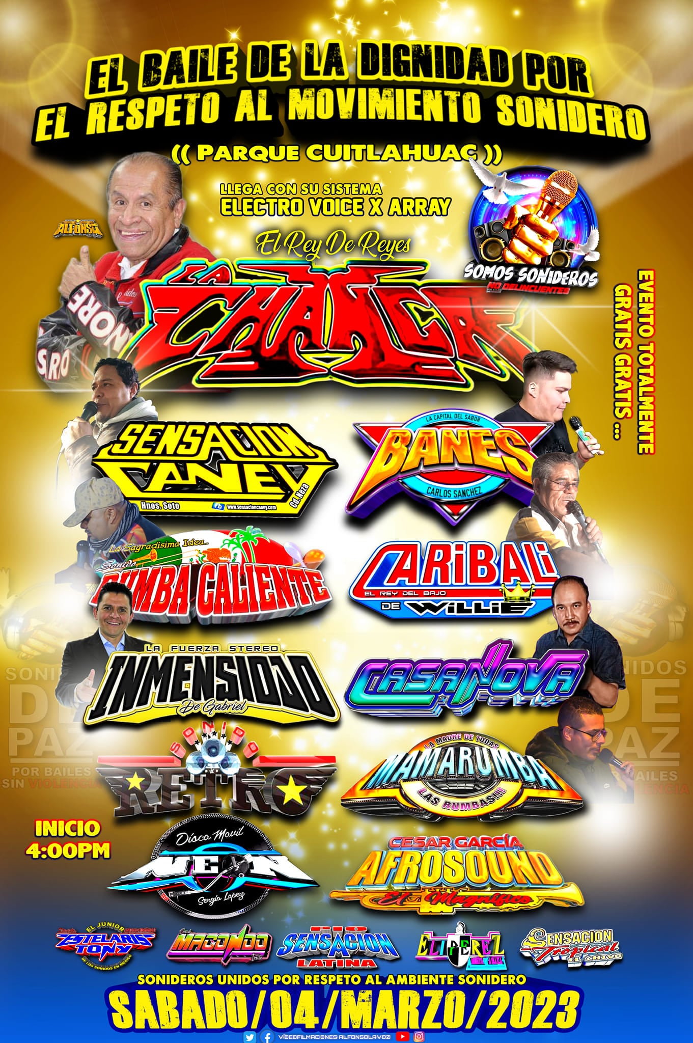 Sonideros tendrán evento en Cuauhtémoc e iztapalapa