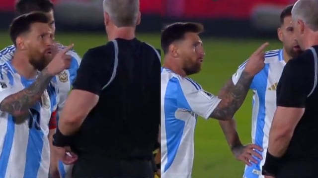 El brutal insulto de Messi al árbitro.