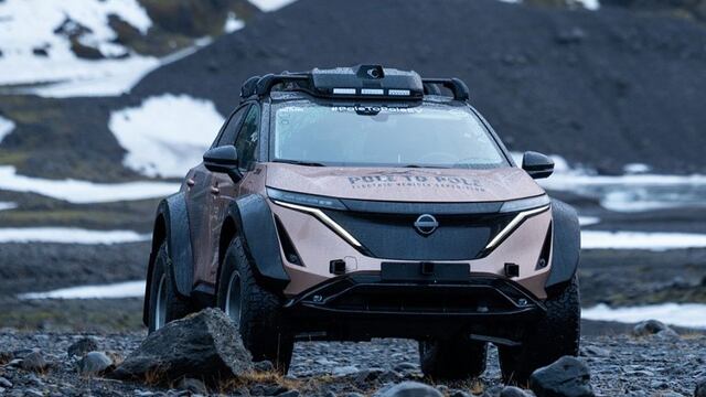 Un Nissan Ariya realiza el viaje de polo a polo de la Tierra