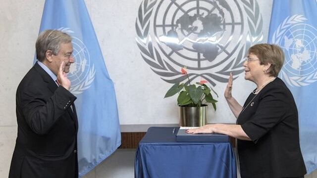 Michelle Bachelet jura nombramiento como Alta Comisionada de la ONU
