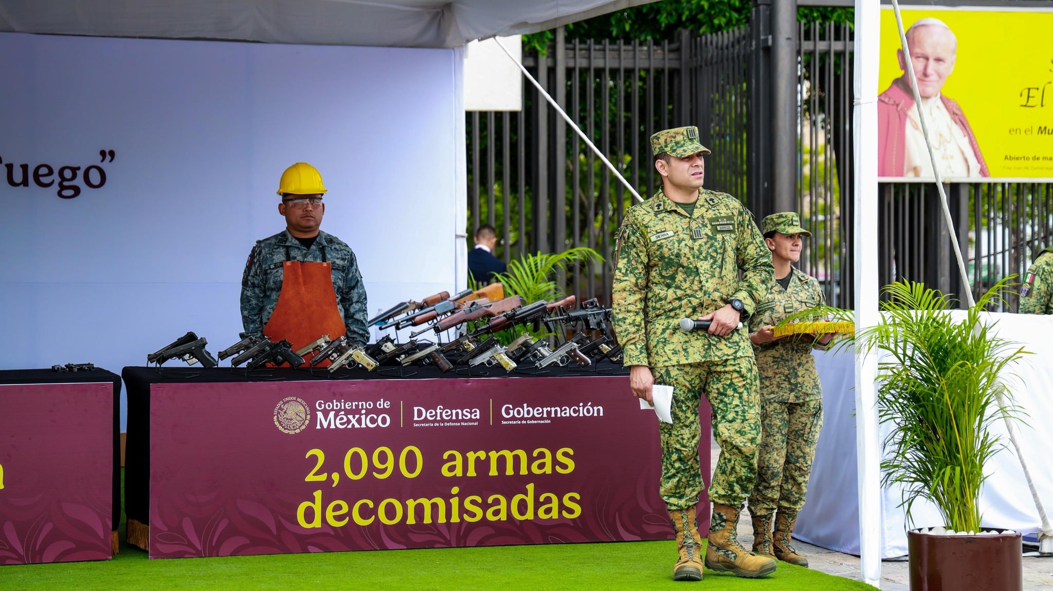 Esta es la cantidad de pistolas y armas de fuego entregadas por la campaña de desarme en México