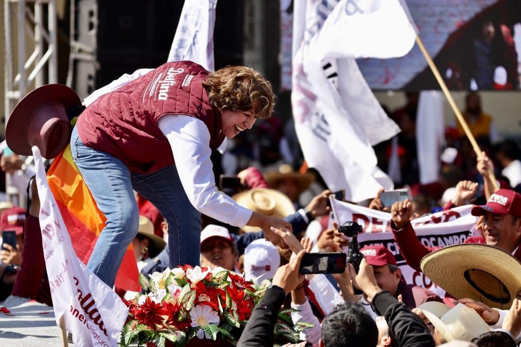 Delfina Gómez inicia precampaña en Toluca para las elecciones del Estado de México 2023