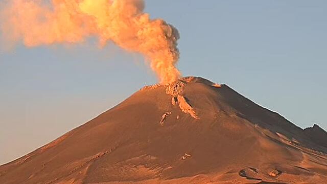 Volcán Popocatépetl el 16 de diciembre