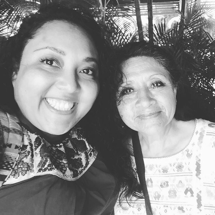 Michelle Rodríguez y su mamá Viri.
