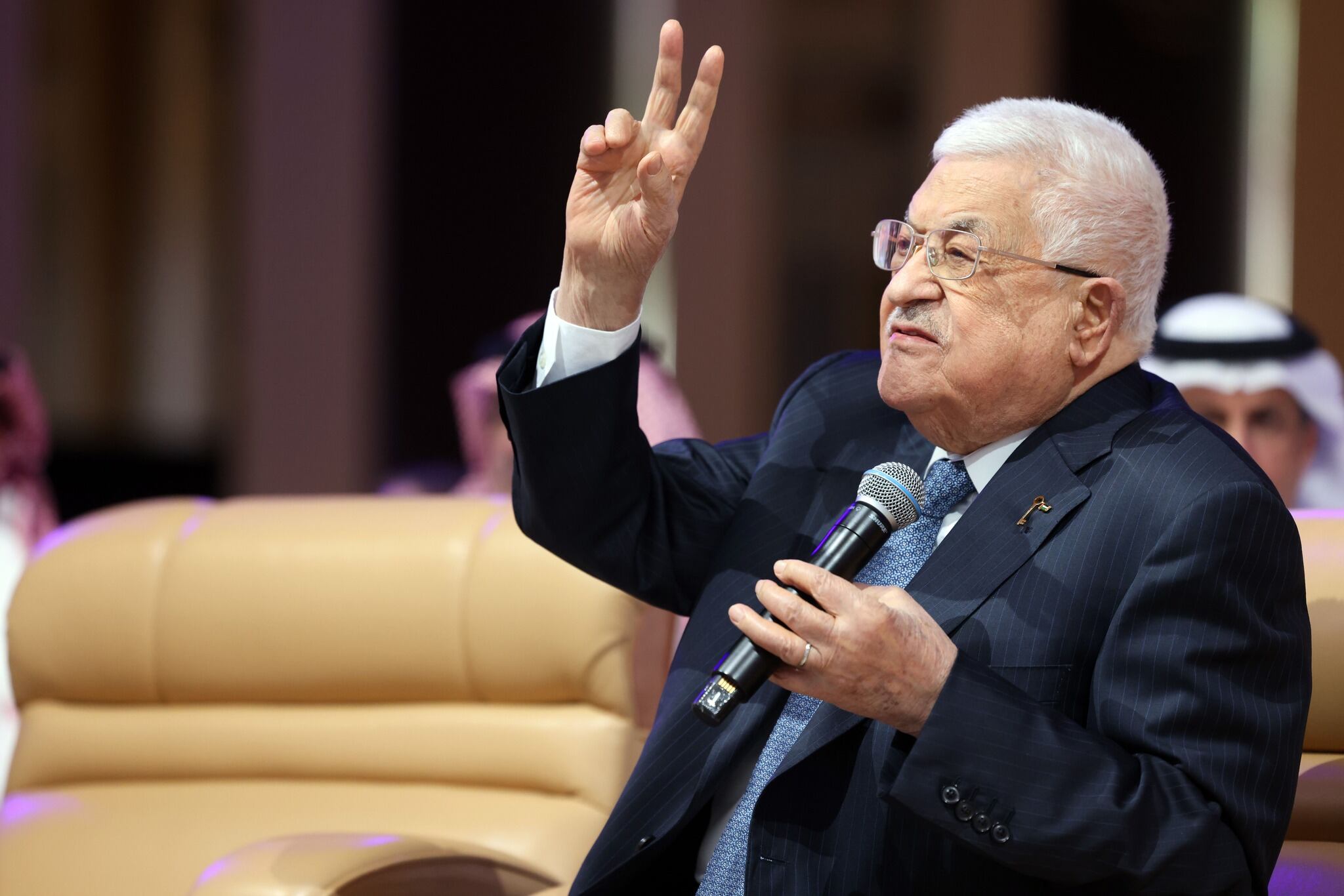 Presidente de Palestina, Mahmoud Abbas.