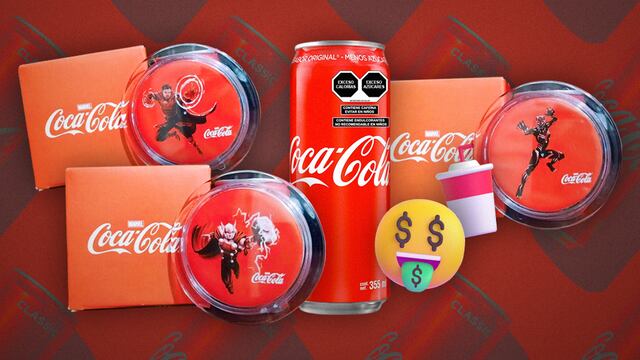 Posavasos de Coca Cola con personajes de Marvel