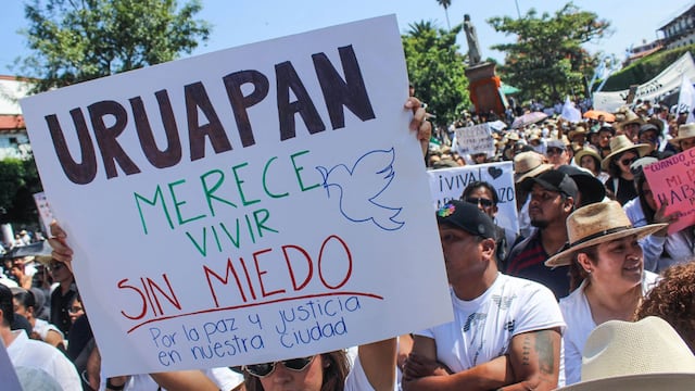 Grecia Quiroz dijo a Harfuch que tiene pruebas de extorsiones de elementos que son parte del Plan Michoacán