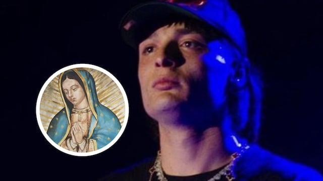 Peso Pluma celebró a la Virgen de Guadalupe el 12 de diciembre